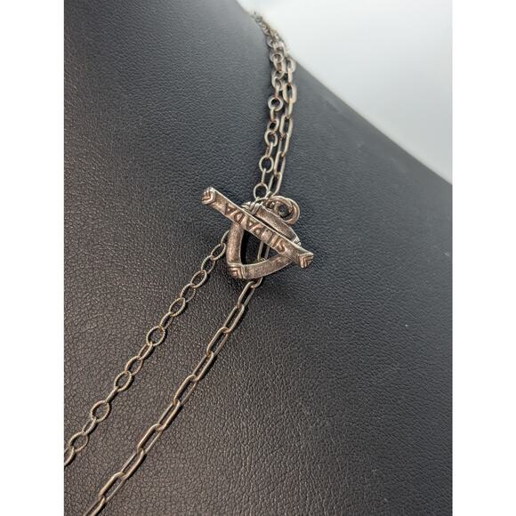 SILPADA Retired Freshwater Pearl Pendant Double Sterling Silver Chain Necklace - Picture 7 of 9